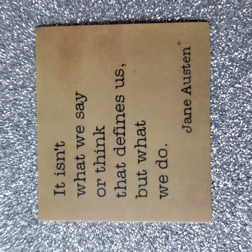 10/$12 JANE AUSTEN Sticker Quote